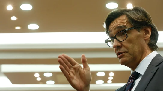 Salvador Illa durante una entrevista Salvador Illa durante una entrevista