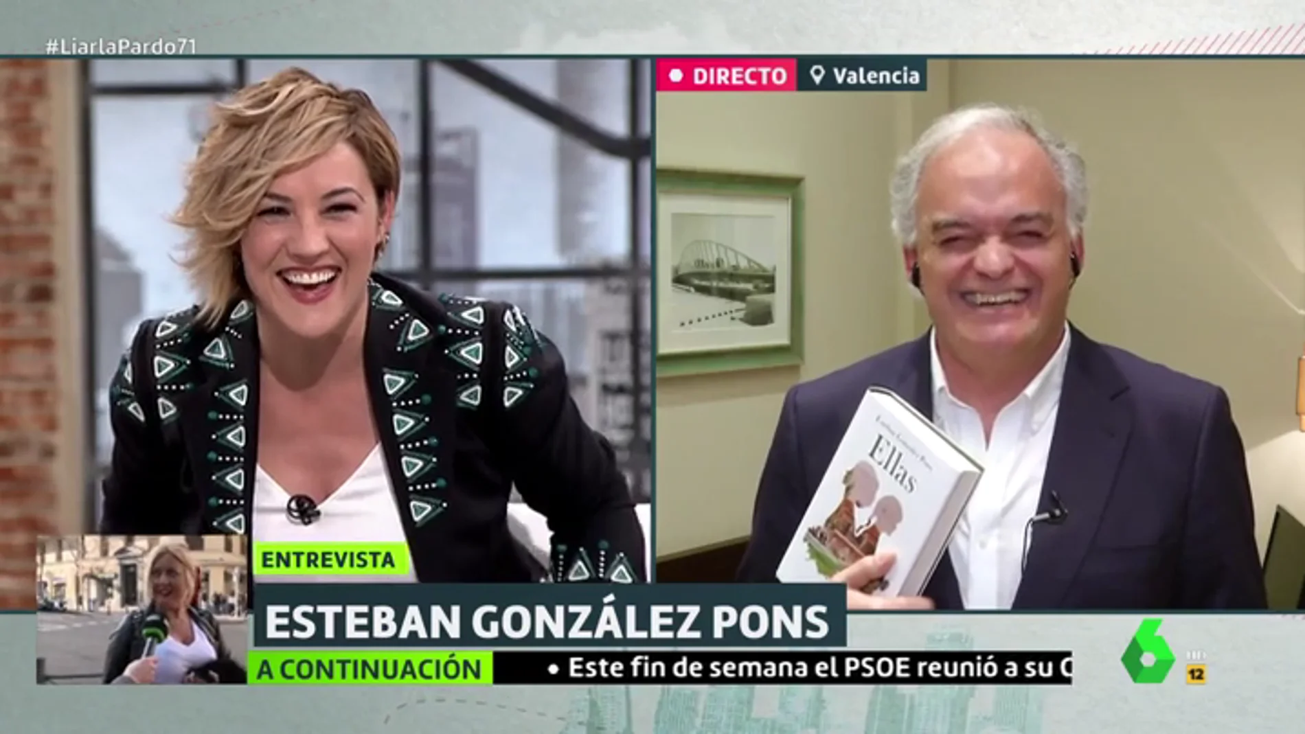 El divertido momento de Cristina Pardo y González Pons sincerándose sobre el primer amor: "No me hizo ni caso"