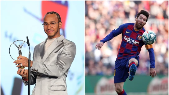 Lewis Hamilton y Leo Messi ganan el Laureus a Mejor Deportista del Años Lewis Hamilton y Leo Messi ganan el Laureus a Mejor Deportista del Años