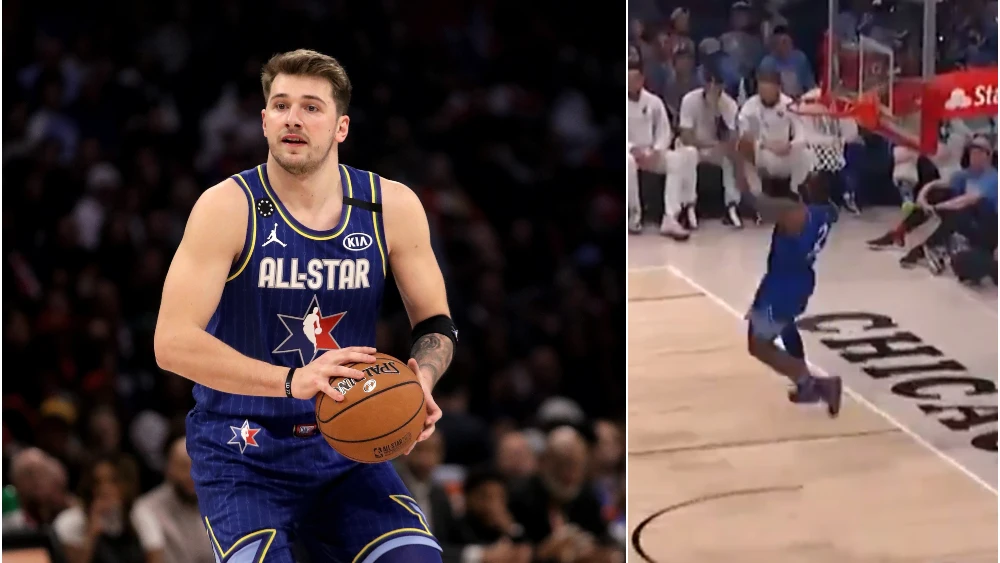 Luka Doncic debuta en un All-Star 'alimentando' a LeBron James