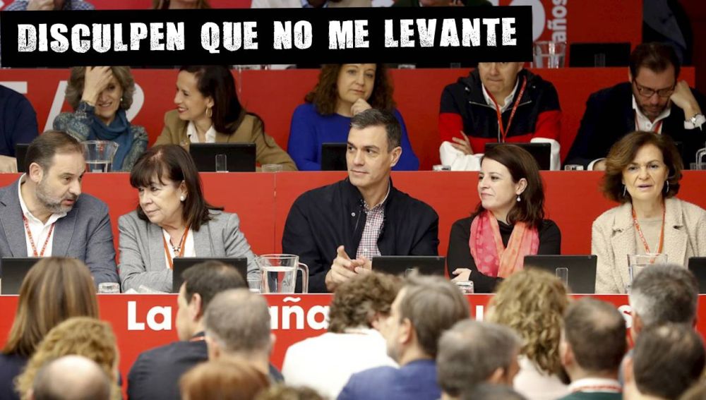 El presidente del Gobierno junto a varios miembros del Ejecutivo y del PSOE en el Comité Federal