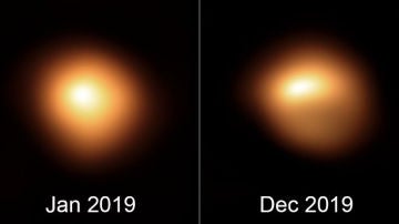 El brillo y la forma de la estrella Betelgeuse estan cambiando
