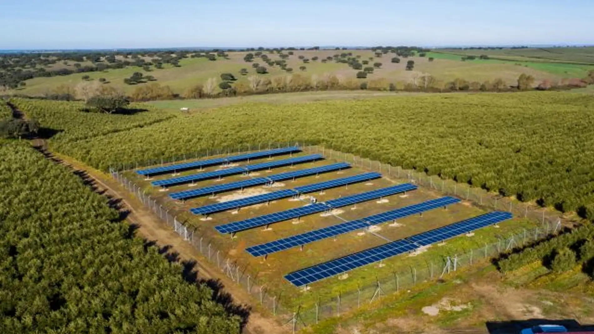Riego fotovoltaico de 140 kWp en Alter do Chao (Portugal). Fuente: MASLOWATEN