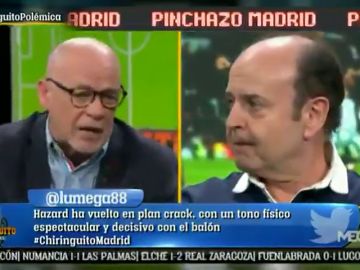 Brutal cara a cara entre Alfredo Duro y Juanma Rodríguez por el Real Madrid en El Chiringuito Brutal cara a cara entre Alfredo Duro y Juanma Rodríguez por el Real Madrid en El Chiringuito