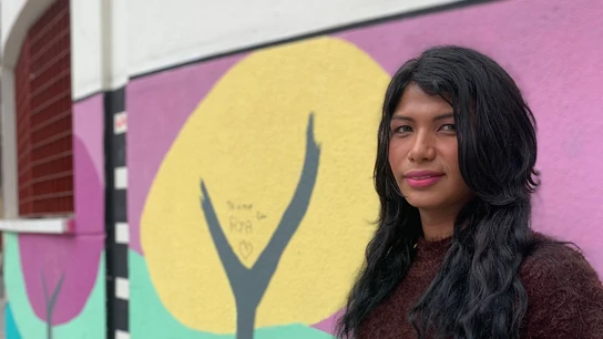 Jeisy, migrante trans que fue usuaria del piso de acogida de Kifkif Jeisy, migrante trans que fue usuaria del piso de acogida de Kifkif para solicitantes de asilo LGTBI