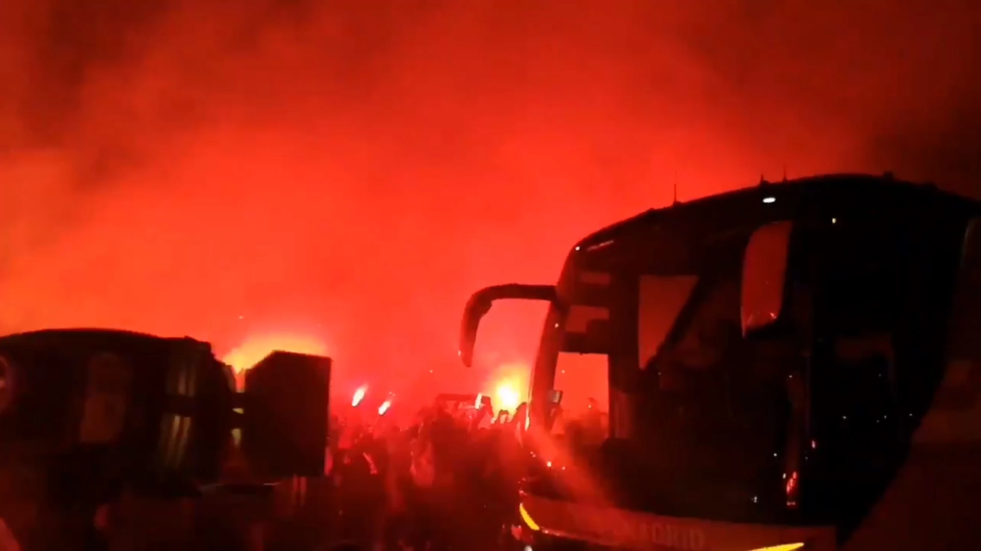 Ambiente en el Wanda Metropolitano antes del Atlético de Madrid-Liverpool