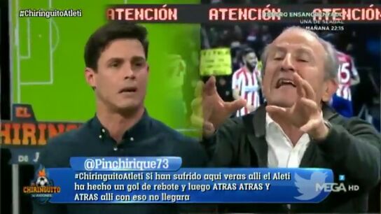 Tenso cara a cara entre Edu Aguirre y Pet&oacute;n: "El Liverpool va a pasar por encima del Atleti en Anfield"