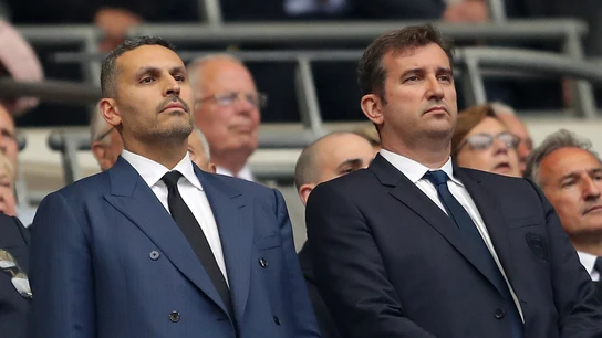 Khaldoon Al Mubarak y Ferran Soriano. Khaldoon Al Mubarak y Ferran Soriano.