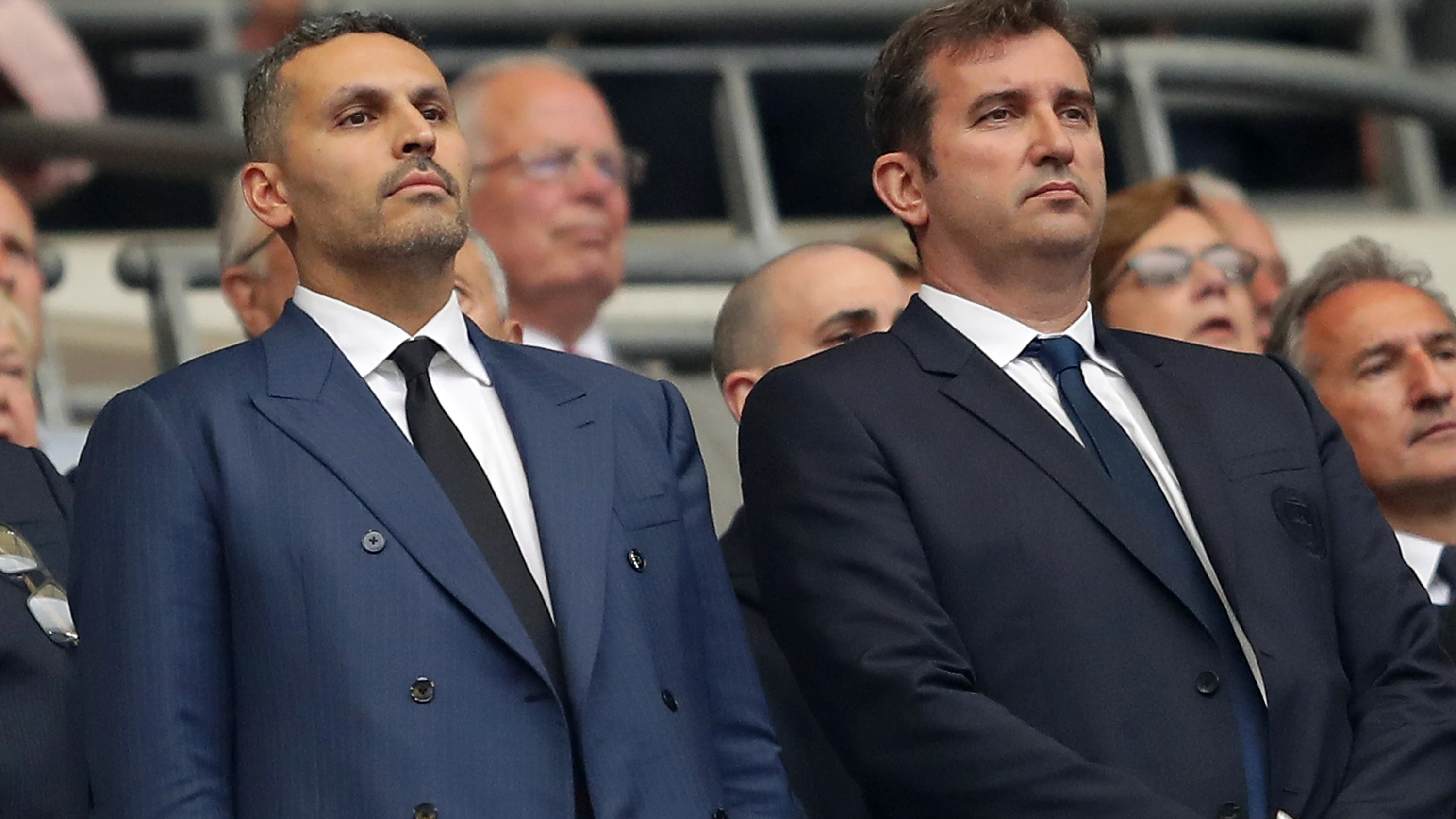 Khaldoon Al Mubarak y Ferran Soriano.