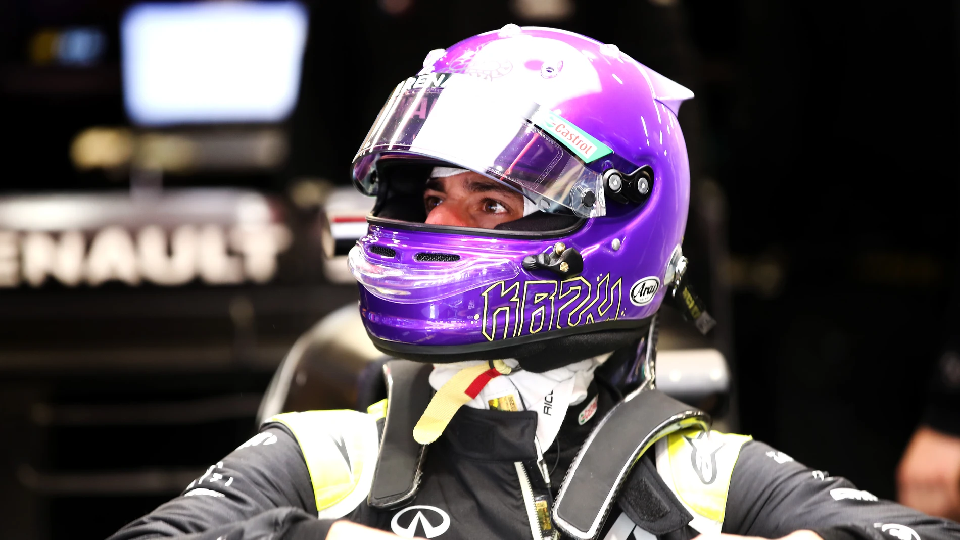 Daniel Ricciardo en los primeros test de la temporada