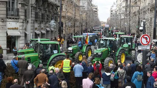 Protesta de los agricultores en Granada Protesta de los agricultores en Granada