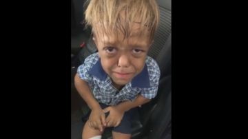 Imagen de Quaden en el vídeo compartido por su madre
