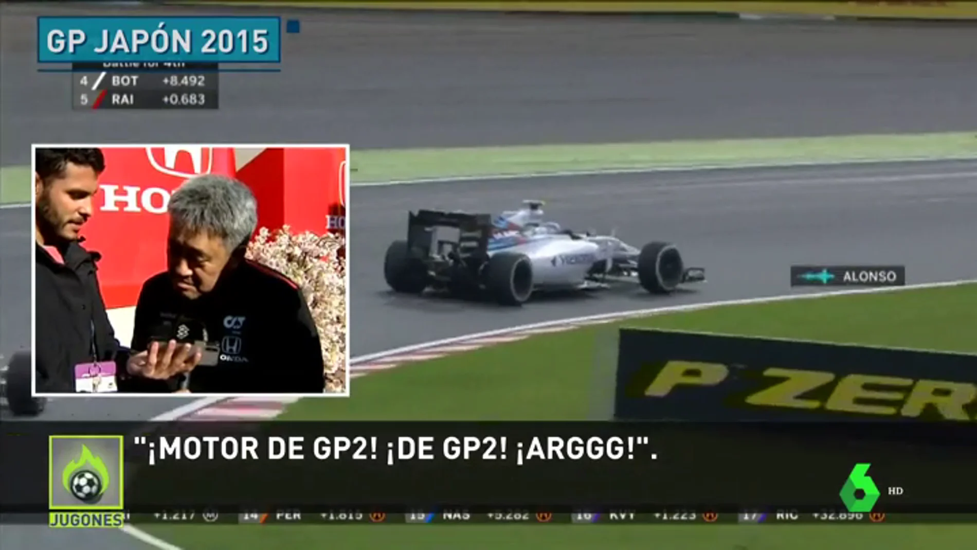 La reacción de Honda al ver vídeo de Fernando Alonso y su famoso "GP2 engine"