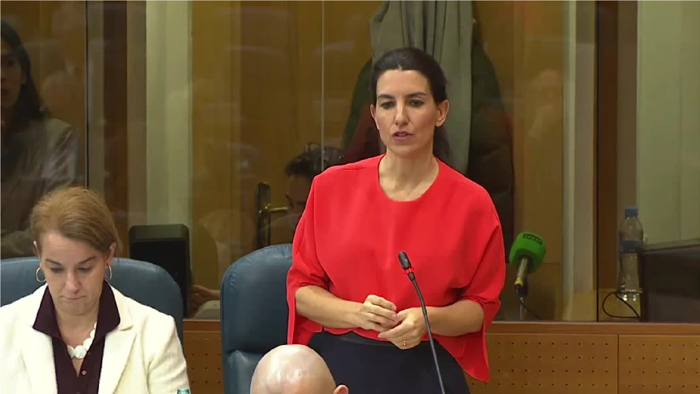 La portavoz de Vox en la Asamblea de Madrid, Rocío Monasterio La portavoz de Vox en la Asamblea de Madrid, Rocío Monasterio