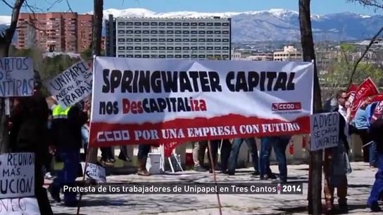 Protesta de los trabajadores de Unipapel Protesta de los trabajadores de Unipapel
