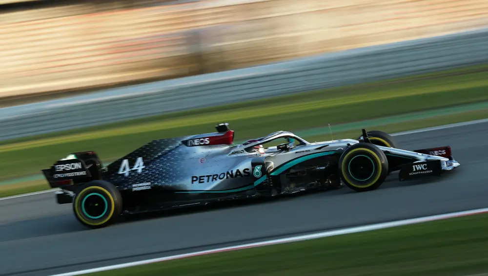 Lewis Hamilton en los test de pretemporada