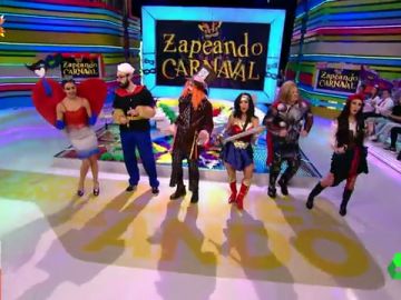 Lorena 'Wonder Woman', Anna 'Sparrow' o Quique 'Popeye': estos son los disfraces de los 'zapeadores' para carnaval Lorena 'Wonder Woman', Anna 'Sparrow' o Quique 'Popeye': estos son los disfraces de los 'zapeadores' para carnaval