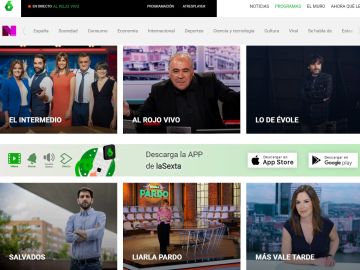 Imagen de algunos de los programas de laSexta Imagen de algunos de los programas de laSexta