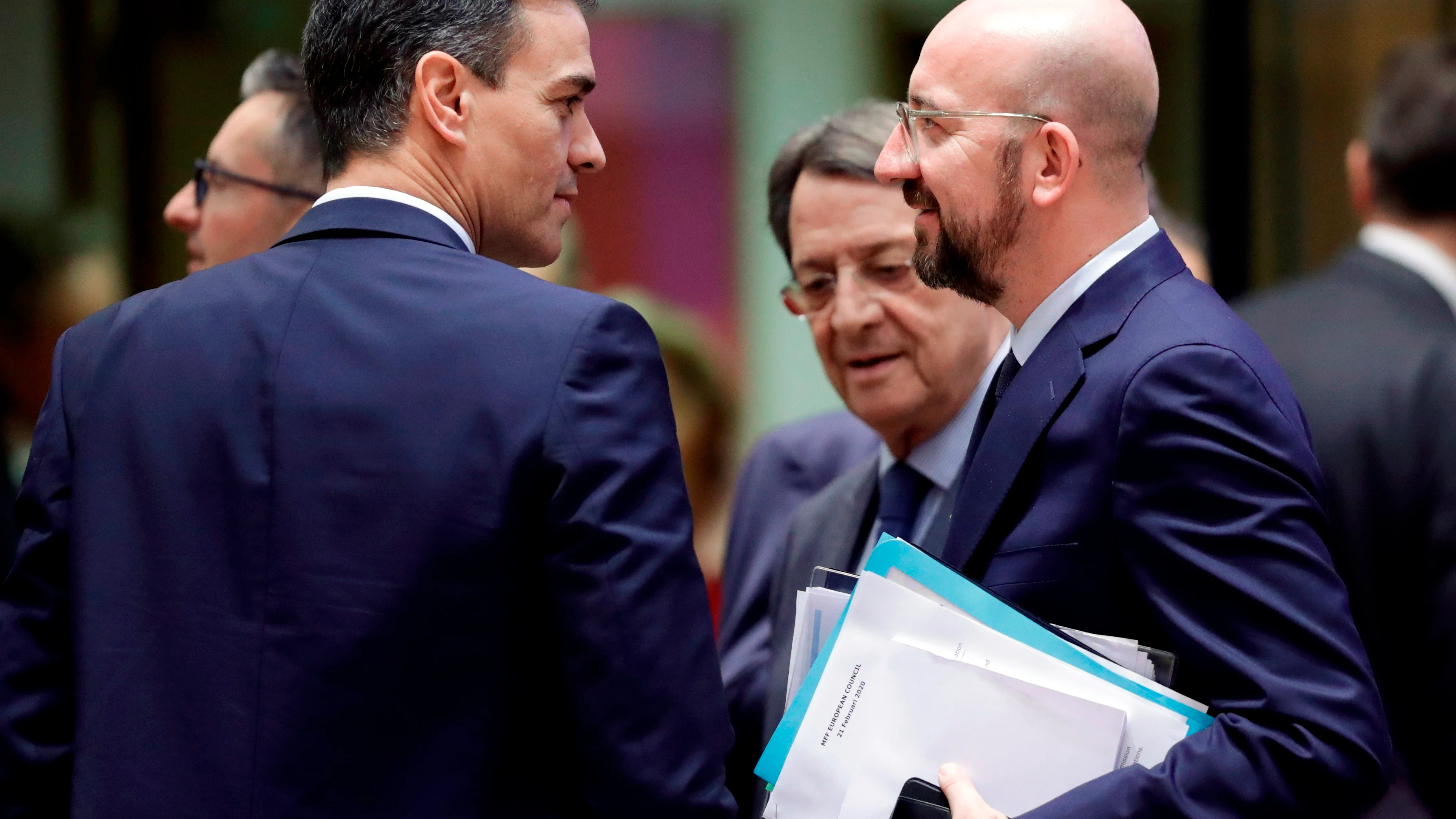 Pedro Sánchez con Charles Michel en una foto de archivo