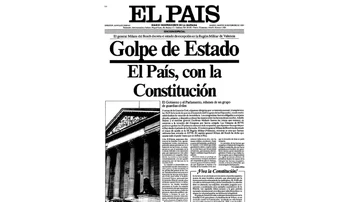 Portada del diario 'El País' el 23 de febrero de 1981