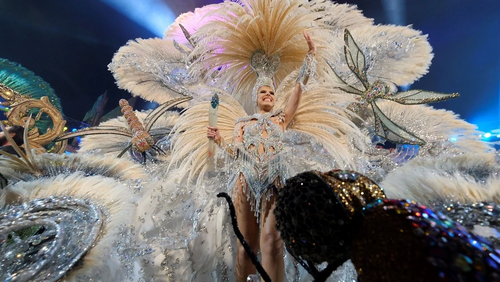 Minerva Hernández, reina del Carnaval de las Palmas de Gran Canaria