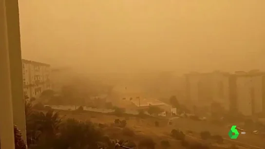 Imagen de la calima en Canarias Imagen de la calima en Canarias
