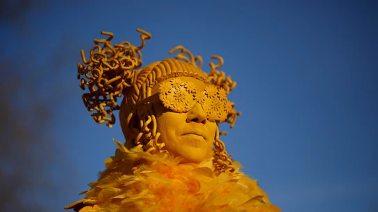Un ciudadano celebra el Carnaval Un ciudadano celebra el Carnaval