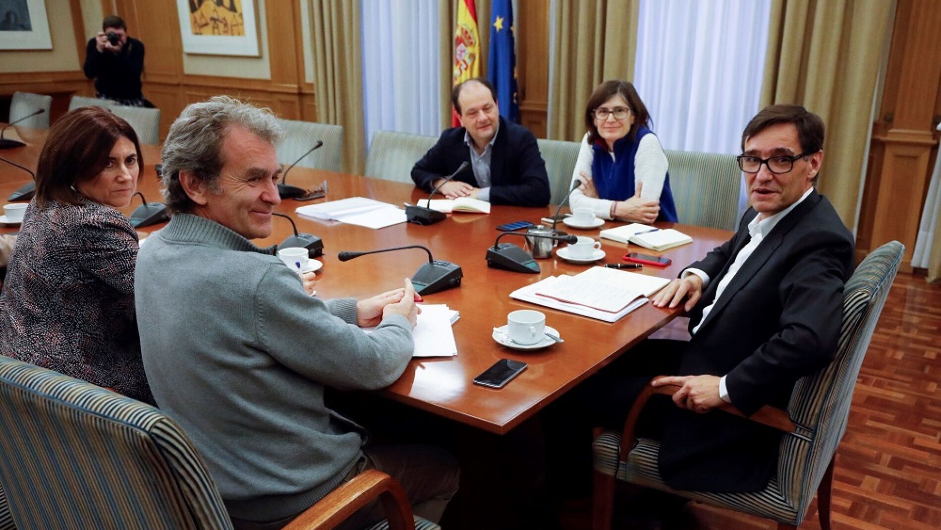 Imagen de la reunión del Comité de Seguimiento del Coronavirus