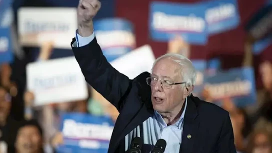 Imagen de Bernie Sanders, candidato del partido demócrata. Imagen de Bernie Sanders, candidato del partido demócrata.