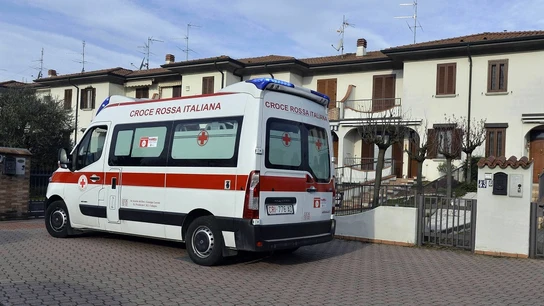 Imagen de una ambulancia en Italia Imagen de una ambulancia en Italia