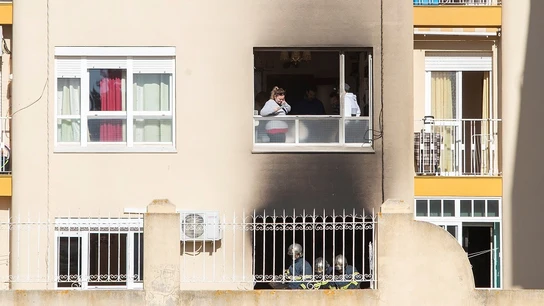Imagen de la vivienda en la que ha fallecido un matrimonio por un incendio Imagen de la vivienda en la que ha fallecido un matrimonio por un incendio