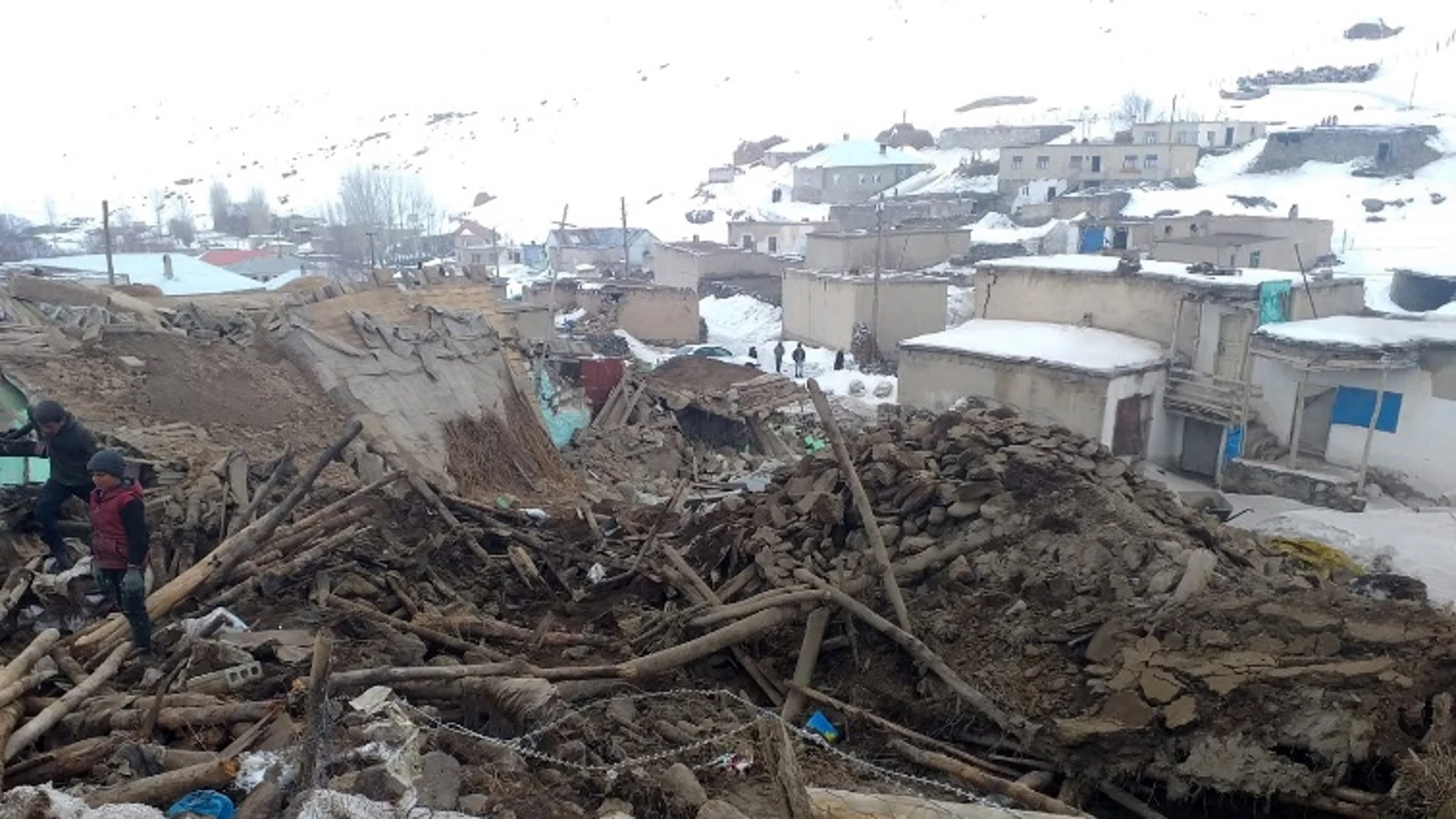 Este es el estado en el que han quedado algunas zonas en el este de Turquía tras el terremoto. 