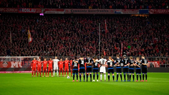 Minuto de silencio en el Allianz Arena Minuto de silencio en el Allianz Arena