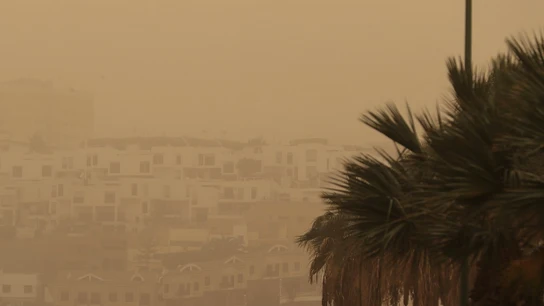 Imagen de la calima en Canarias Imagen de la calima en Canarias