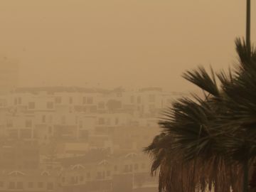 Imagen de la calima en Canarias Imagen de la calima en Canarias
