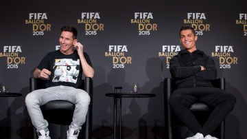 Leo Messi y Cristiano Ronaldo