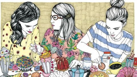 Ilustración de 'Amigas' Ilustración de 'Amigas'