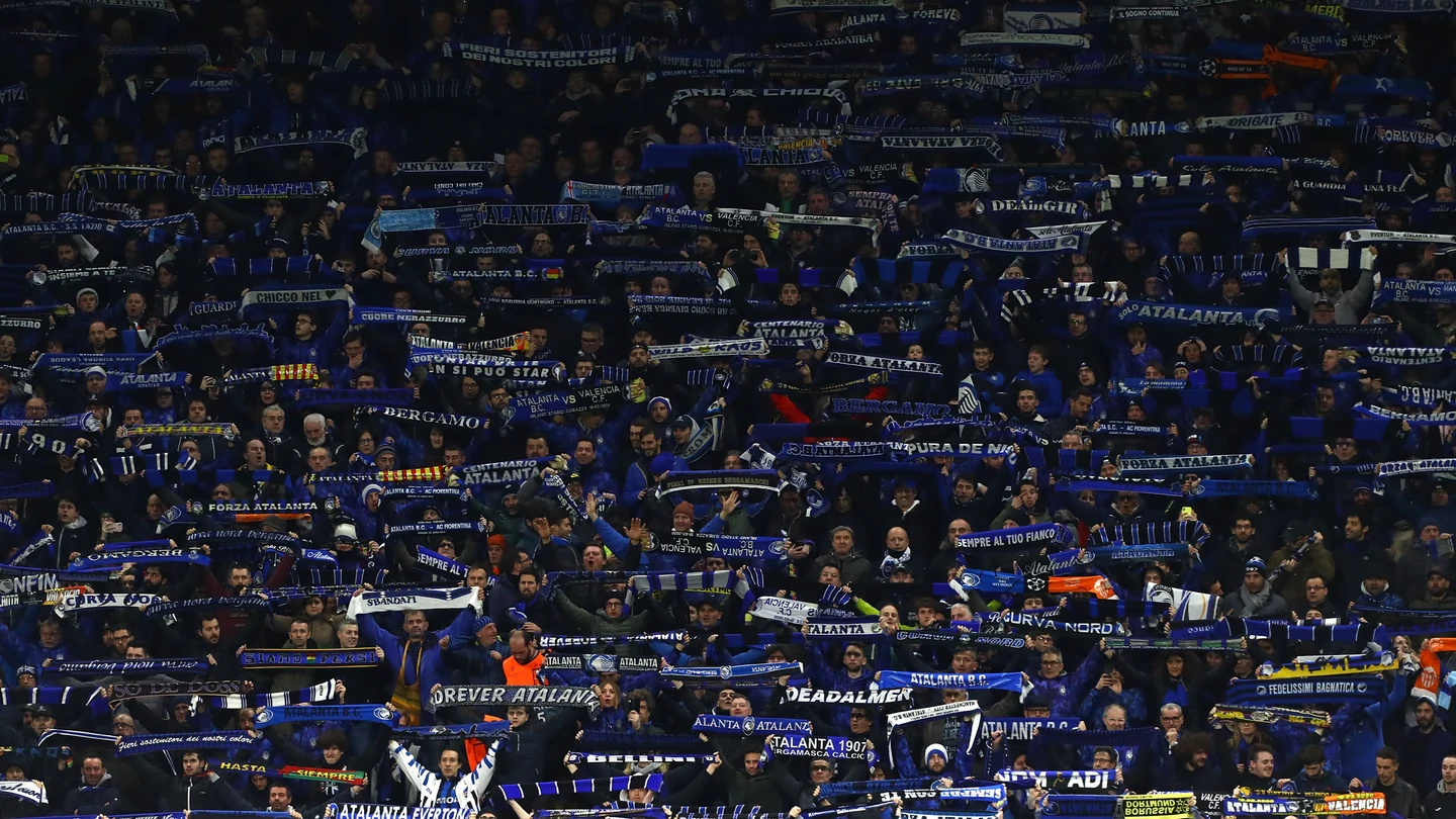 Afición del Atalanta. Afición del Atalanta.