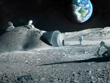 Orina de astronauta para construir bases lunares Orina de astronauta para construir bases lunares