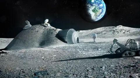 Orina de astronauta para construir bases lunares Orina de astronauta para construir bases lunares