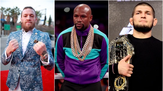 McGregor, Mayweather y Khabib McGregor, Mayweather y Khabib