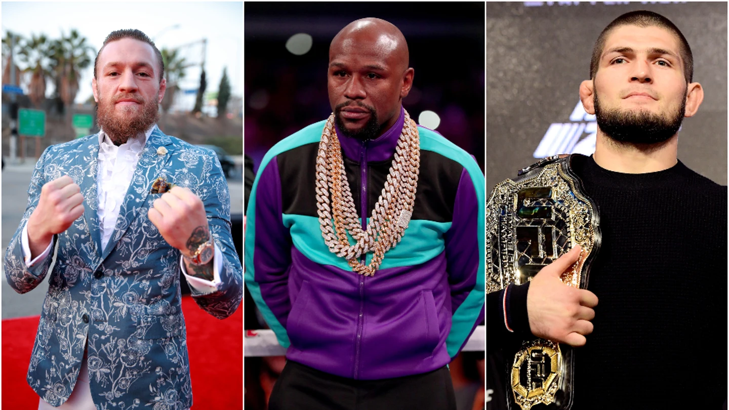 McGregor, Mayweather y Khabib McGregor, Mayweather y Khabib
