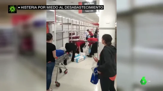 Peleas por hacerse con el papel higiénico en Australia Peleas por hacerse con el papel higiénico en Australia