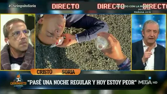 Terrible accidente de Cristóbal Soria en mitad de la autovía: "Me resbalé y caí de cabeza al asfalto" Terrible accidente de Cristóbal Soria en mitad de la autovía: "Me resbalé y caí de cabeza al asfalto"