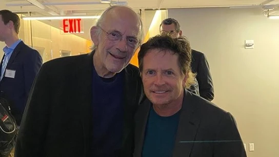 El reencuentro de Michael J. Fox y Christopher Lloyd El reencuentro de Michael J. Fox y Christopher Lloyd