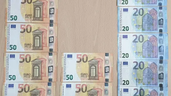 Billetes falsos incautados por la Guardia Civil Billetes falsos incautados por la Guardia Civil