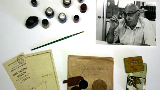 Algunas de las herramientas de trabajo de Domingo Malagón Algunas de las herramientas de trabajo de Domingo Malagón