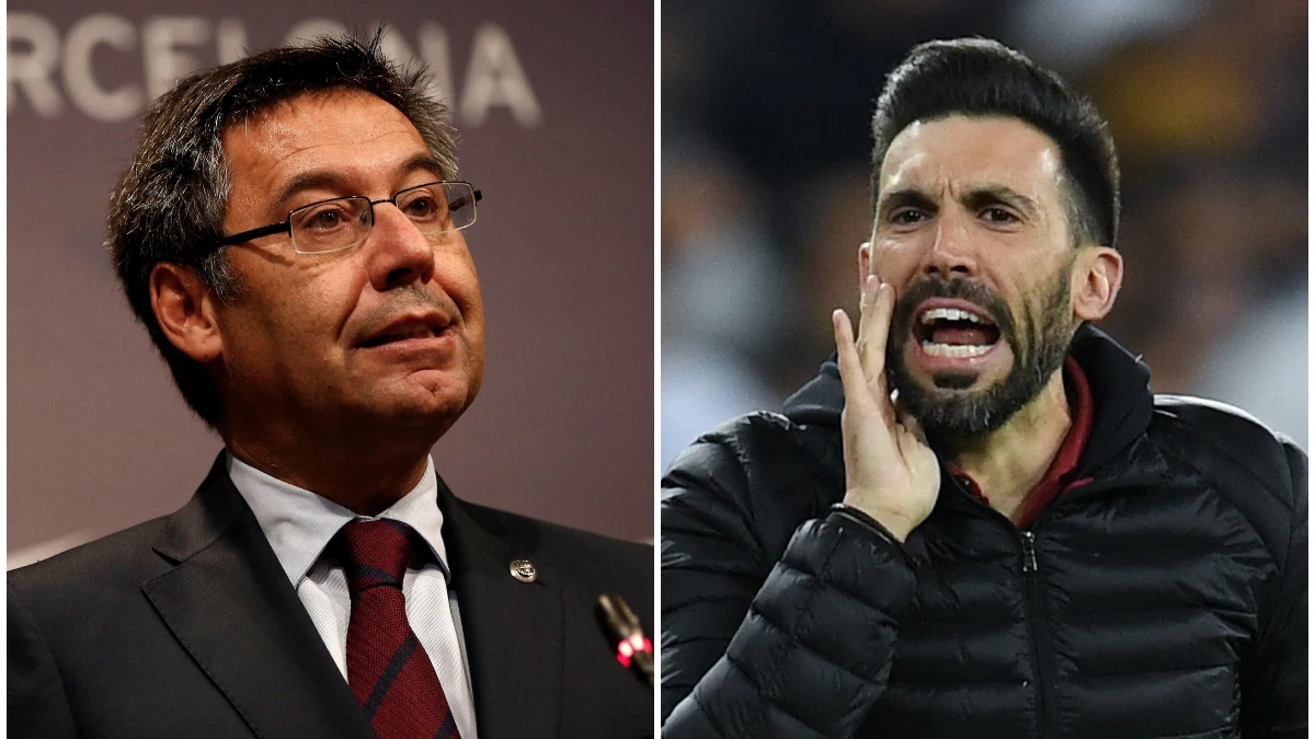 Josep María Bartomeu y Eder Sarabia