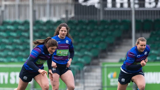 Tres jugadoras de Escocia Tres jugadoras de Escocia