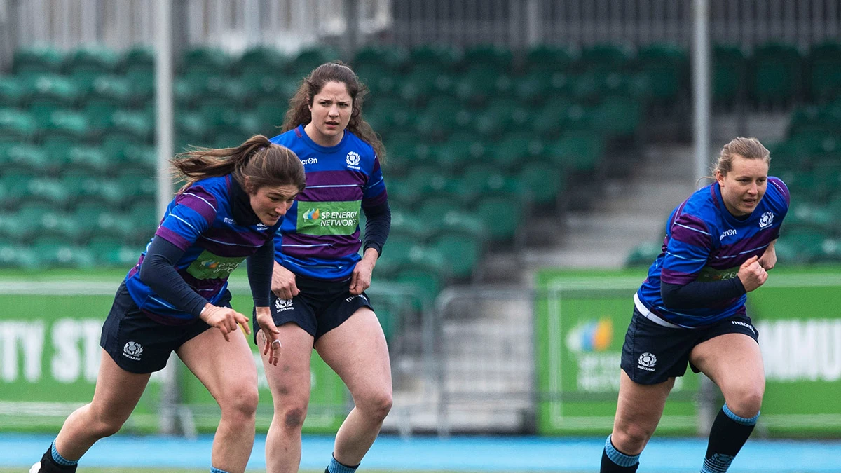 Tres jugadoras de Escocia